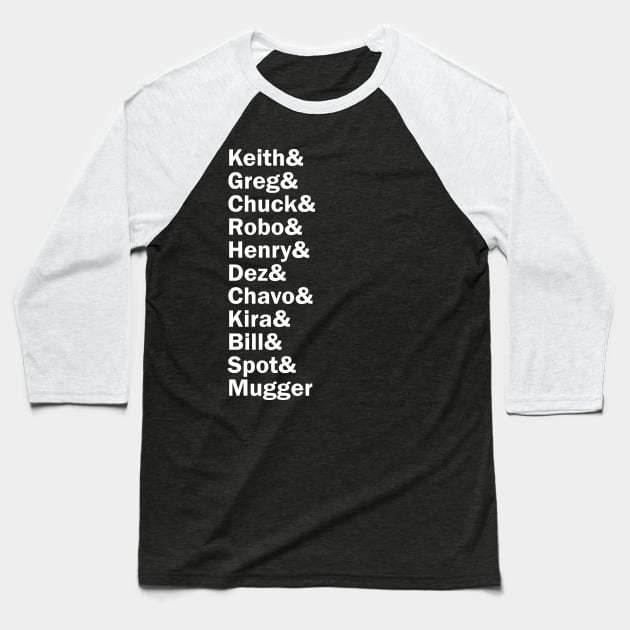 Funny Names x Black Flag Baseball T-Shirt by muckychris